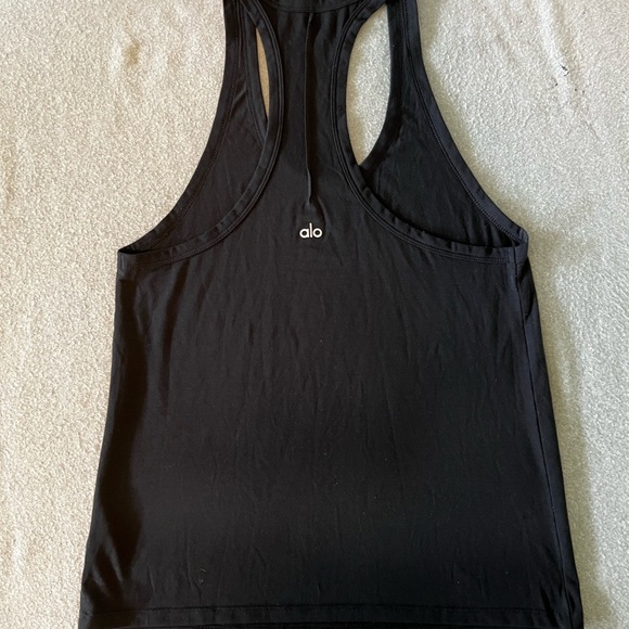 ALO Yoga Tops - ALO YOGA Size Small Black Racerback Yoga tank top Orig $58